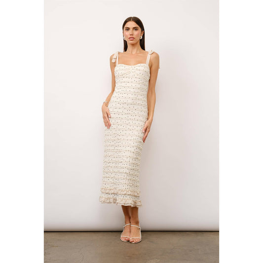 🌿 Effortless Elegance: How to Style the Agnes Tie-Strap Polka Dot Lace Maxi Dress | Cielo Blog